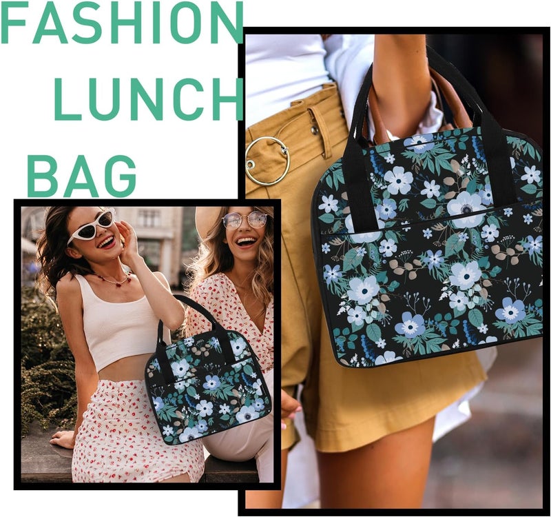 VLM Lunch Bag,Lunch Box for Women Men,Reusable Insulated Lunch Tote,Small Leakproof Cute Lunch Cooler with High Capacity for Work,Picnic,Camping - Image 5